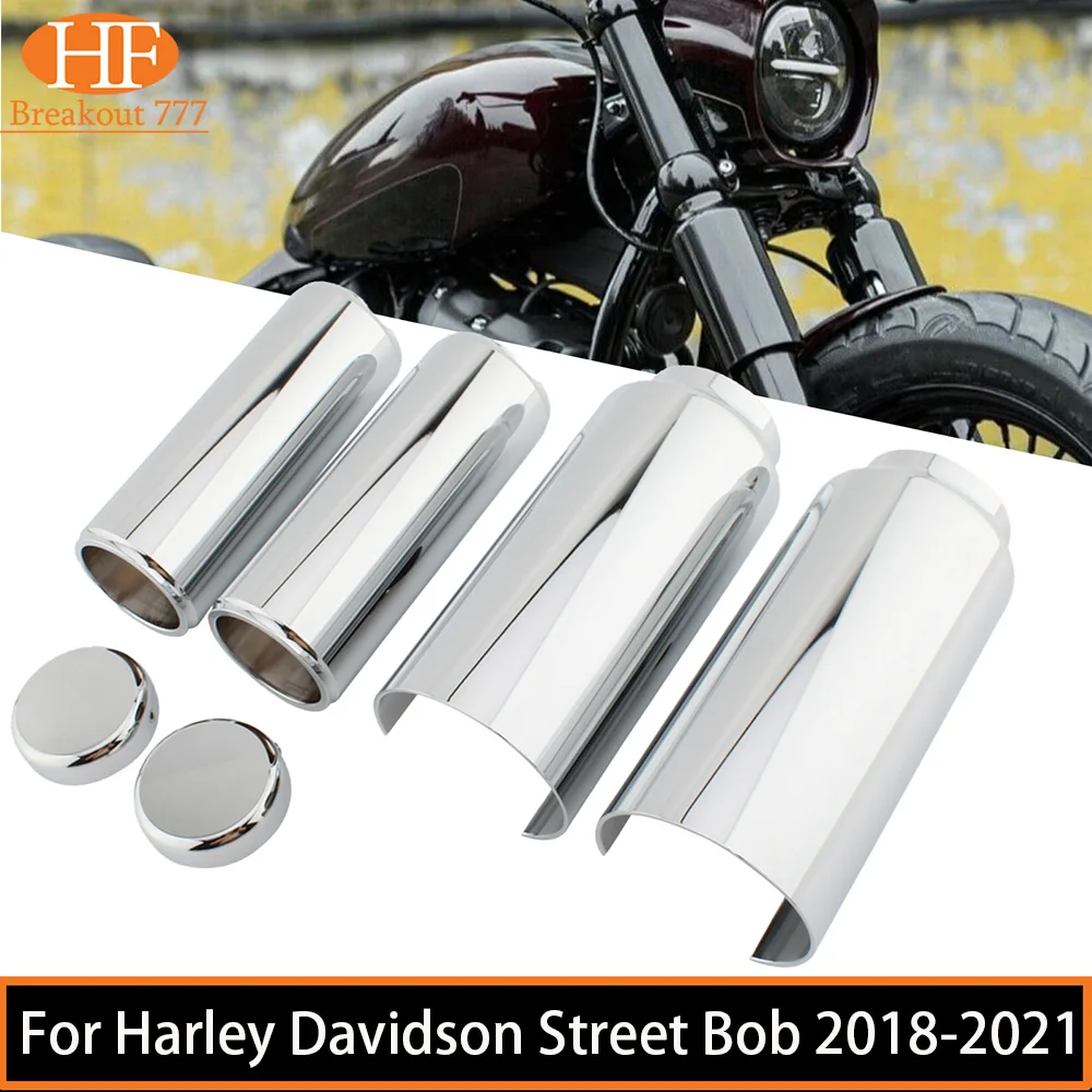 6 Pcs Motorcycle Upper Lower Fork Covers Tube Caps Chrome Aluminum Accessories For Harley Davidson Street Bob 2018-2021
6 Pcs Motorcycle Upper Lower Fork Covers Tube Caps Chrome Aluminum Accessories For Harley Davidson Street Bob 2018-2021