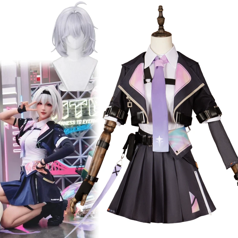 Zero Costume Game Neverness to Everness Cosplay White Shirt Black Coat Skirt with Accessories Full Set for Women
Zero Costume Game Neverness to Everness Cosplay White Shirt Black Coat Skirt with Accessories Full Set for Women