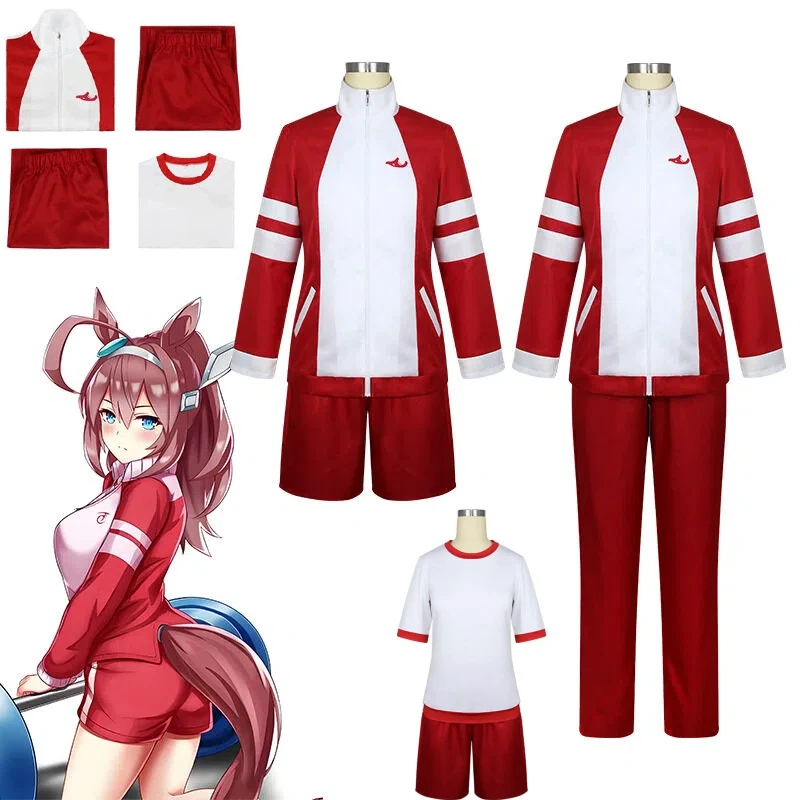 Anime Uma Musume Pretty Derby Cosplay Tracen Academy Red Uniform Cosplay Set Sport Suit Daily Casual Outfit Halloween Carnival
Anime Uma Musume Pretty Derby Cosplay Tracen Academy Red Uniform Cosplay Set Sport Suit Daily Casual Outfit Halloween Carnival