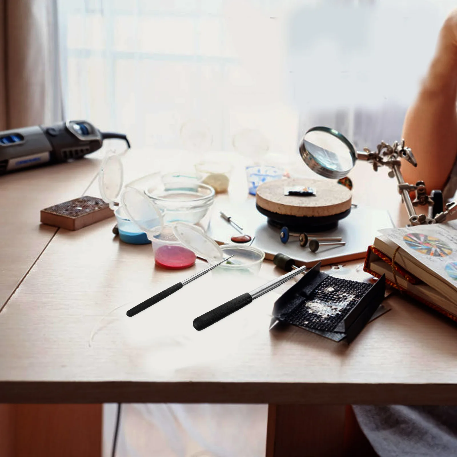 1Set Wire Loop Mandrel Jewelry Forming Tool Stainless Steel Jewelry Making Tools Wire Wrapping Rod DIY Ring Forming Device
1Set Wire Loop Mandrel Jewelry Forming Tool Stainless Steel Jewelry Making Tools Wire Wrapping Rod DIY Ring Forming Device