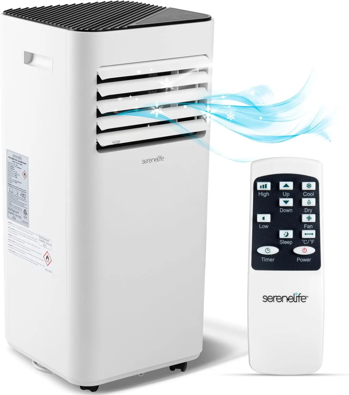 Портативный кондиционер SLPAC180W 3-в-1, компактный стоячий кондиционер для комнат до, напольный блок переменного тока с дистанционным управлением, разблокировкой
Портативный кондиционер SLPAC180W 3-в-1, компактный стоячий кондиционер для комнат до, напольный блок переменного тока с дистанционным управлением, разблокировкой