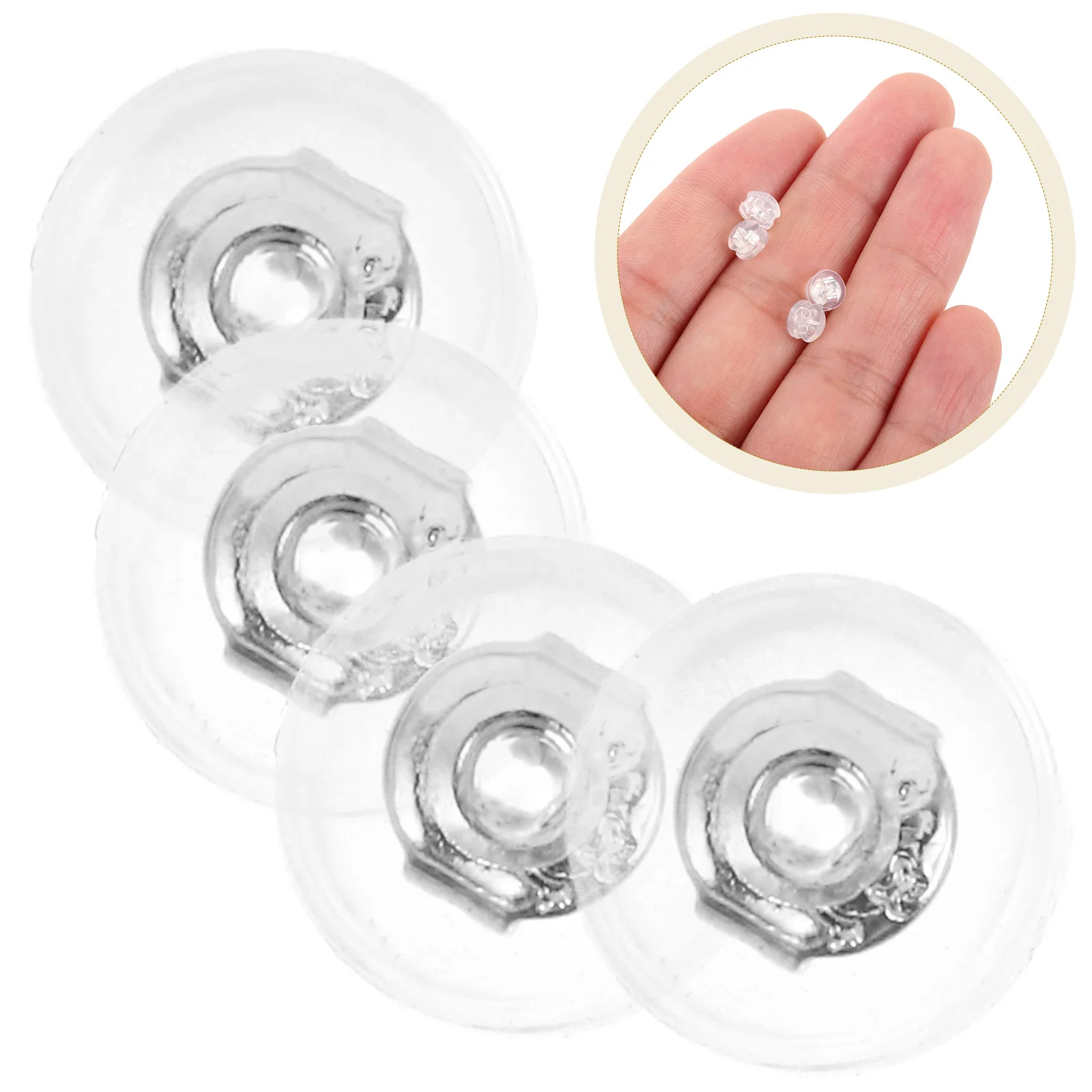 4pcs Earring Safety Backs for Studs Anti-Drop Round Silicone Backings Comfortable Secure Ear Jewelry Support Backs for Heavy Ear
4pcs Earring Safety Backs for Studs Anti-Drop Round Silicone Backings Comfortable Secure Ear Jewelry Support Backs for Heavy Ear