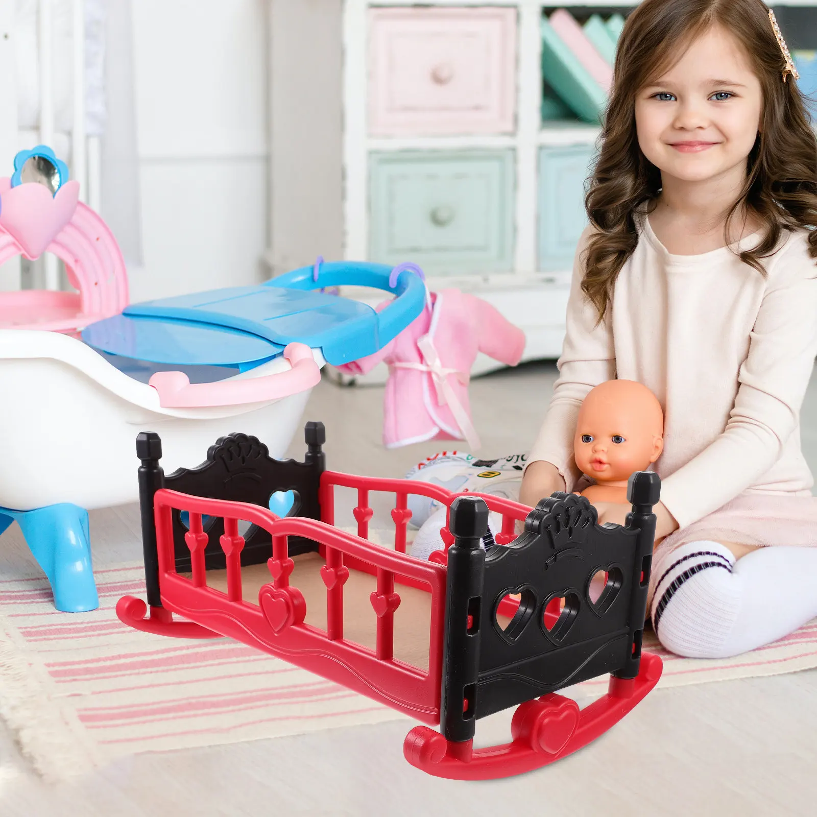 Миниатюрная детская кроватка: стильный аксессуар для детской игровой комнаты, мебель для ролевых игр, декор для спальни
Миниатюрная детская кроватка: стильный аксессуар для детской игровой комнаты, мебель для ролевых игр, декор для спальни