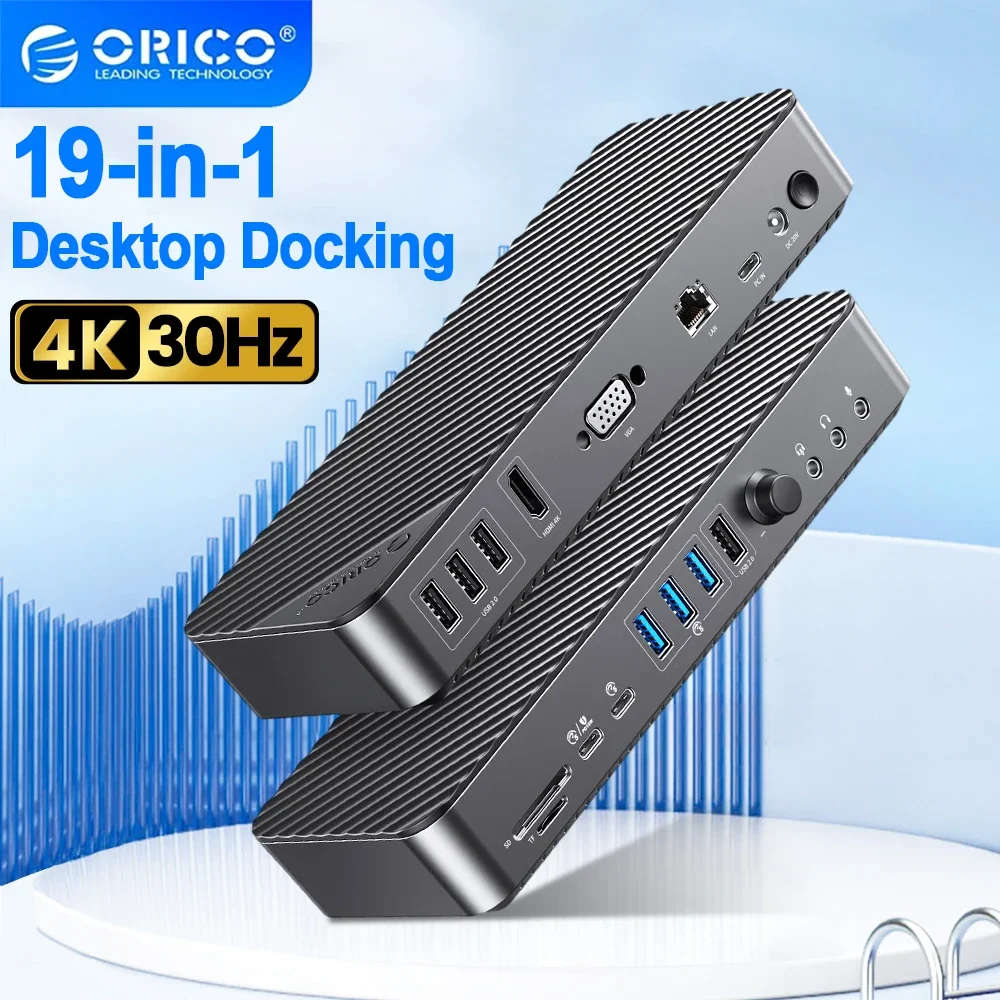ORICO 20 19-в-1 док-станция USB C с USB 3.0 SD/TF RJ45 3,5 м аудио VGA HDMI 4K для ноутбука Mac iPad с концентратором регулировки громкости
ORICO 20 19-в-1 док-станция USB C с USB 3.0 SD/TF RJ45 3,5 м аудио VGA HDMI 4K для ноутбука Mac iPad с концентратором регулировки громкости