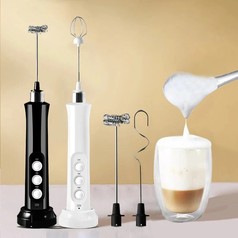 EXSX 3 In 1 Portable Electric Milk Frother Foam Maker Handheld Rechargeable Foamer High Speeds Drink Mixer Coffee Frothing Wand
EXSX 3 In 1 Portable Electric Milk Frother Foam Maker Handheld Rechargeable Foamer High Speeds Drink Mixer Coffee Frothing Wand