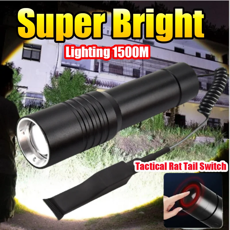 White Laser Tactical Flashlights Zooming Long Range Tactical Lamp Led Flashlight Powerful Torch Outdoor Patrol Hunting Lantern
White Laser Tactical Flashlights Zooming Long Range Tactical Lamp Led Flashlight Powerful Torch Outdoor Patrol Hunting Lantern