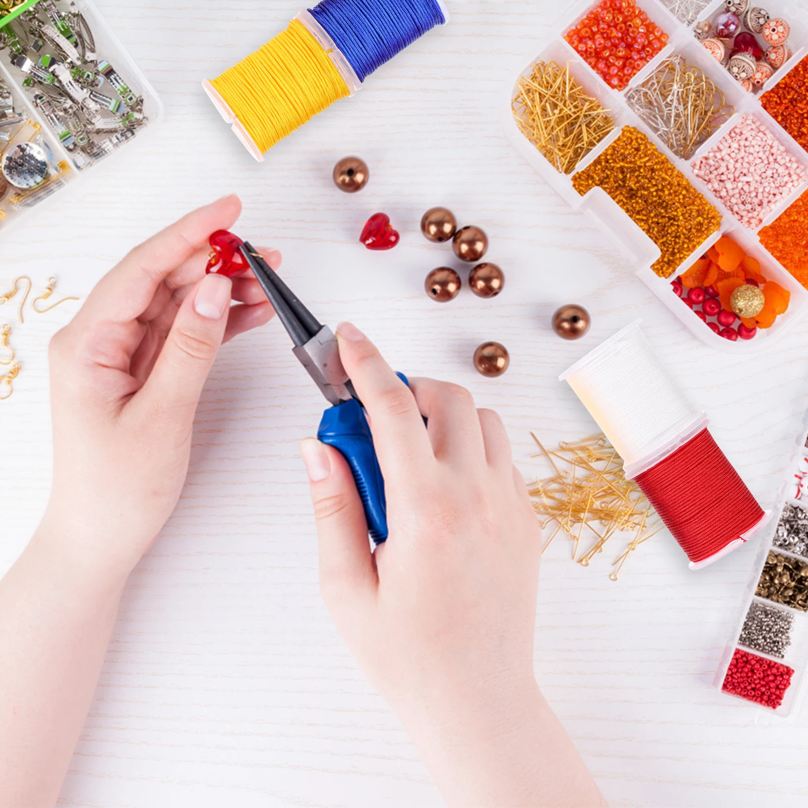 Nylon Rope Jewelry 0.8Mm Beading Thread Making Cord Beading Cord for Jewelry Making Crafts 10 Colors 32 8 Feet Per Roll
Nylon Rope Jewelry 0.8Mm Beading Thread Making Cord Beading Cord for Jewelry Making Crafts 10 Colors 32 8 Feet Per Roll