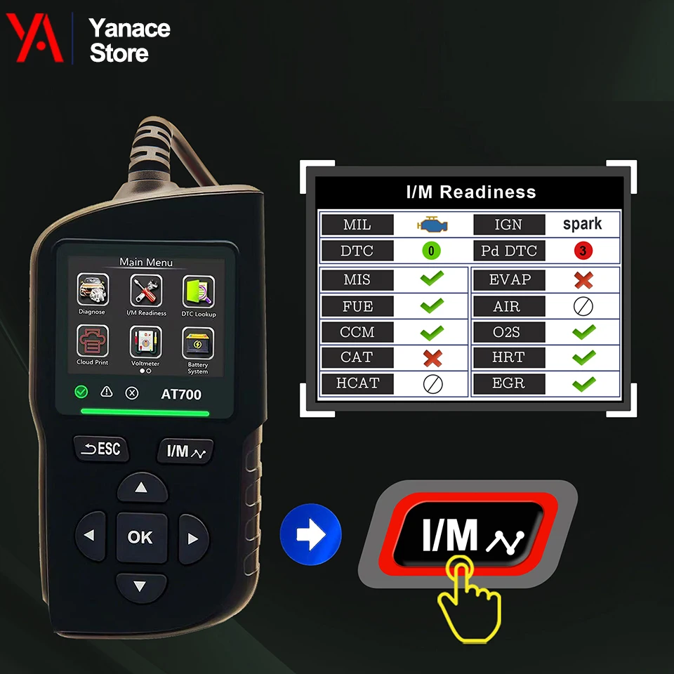 Universal OBD Car Diagnostic Tool Vehicle Computer Decoder Engine Fault Code Clearer Dedicated for Annual Inspection Pre-check
Universal OBD Car Diagnostic Tool Vehicle Computer Decoder Engine Fault Code Clearer Dedicated for Annual Inspection Pre-check