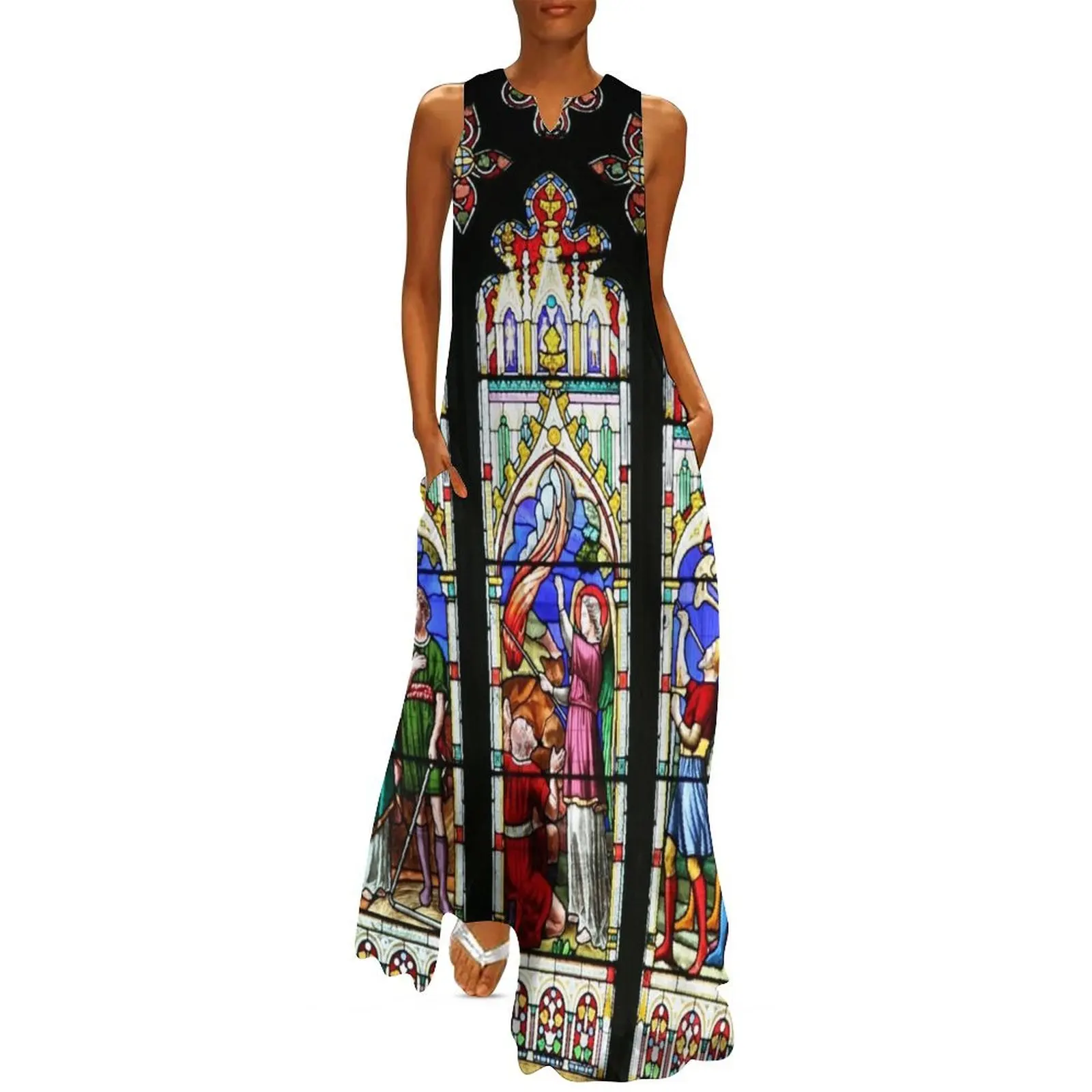 Cathedral Stained Glass 3 Long Dress womens clothing elegant dresses for women
Cathedral Stained Glass 3 Long Dress womens clothing elegant dresses for women