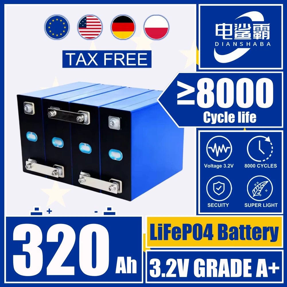 Lifepo4 Батарея 320AH DIY 12 В 24 В 48 В RV Солнечная батарея для кемпинга RV EV Лодка Гольф-кар Яхта Ван Cell Pack
Lifepo4 Батарея 320AH DIY 12 В 24 В 48 В RV Солнечная батарея для кемпинга RV EV Лодка Гольф-кар Яхта Ван Cell Pack