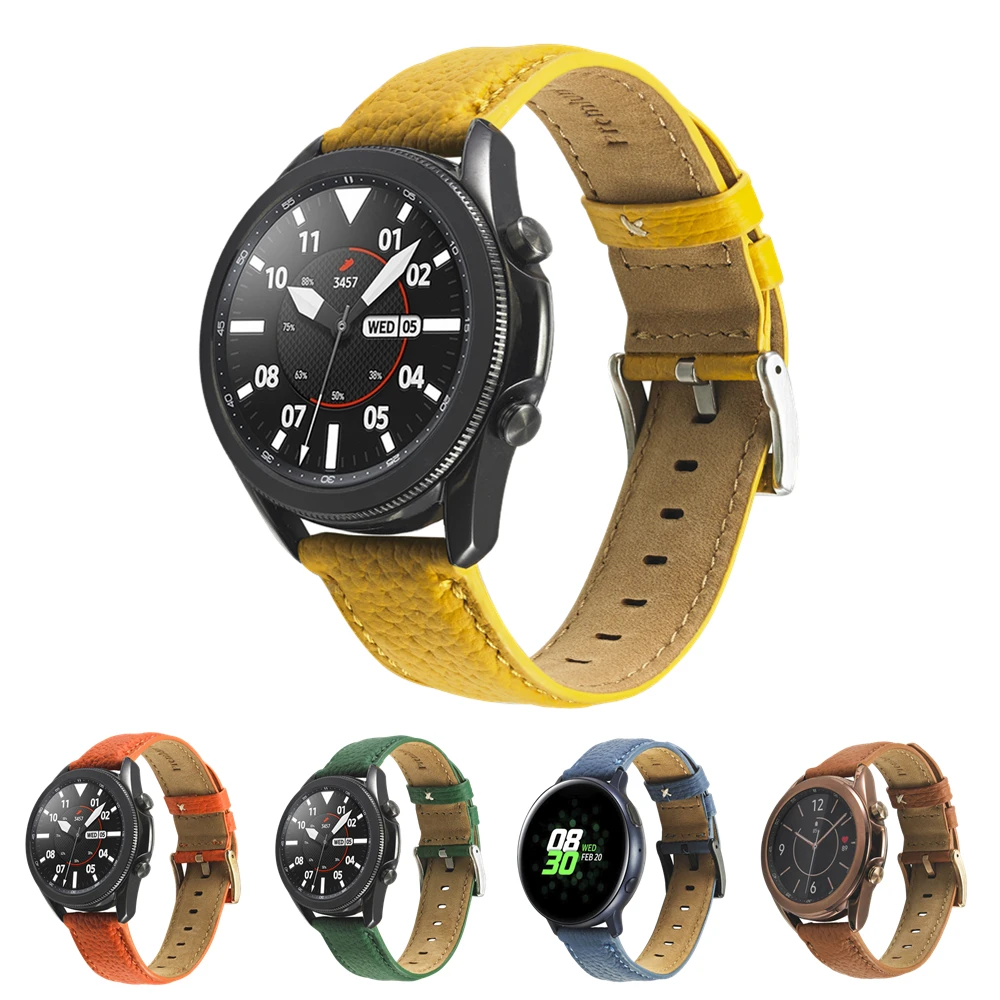 Leather Watch Band For Samsung Galaxy Watch 3 45mm 41mm Smart Watchband Bracelet Wrist Strap GTR 47mm 42mm GTR2 Wristband Belt
Leather Watch Band For Samsung Galaxy Watch 3 45mm 41mm Smart Watchband Bracelet Wrist Strap GTR 47mm 42mm GTR2 Wristband Belt
