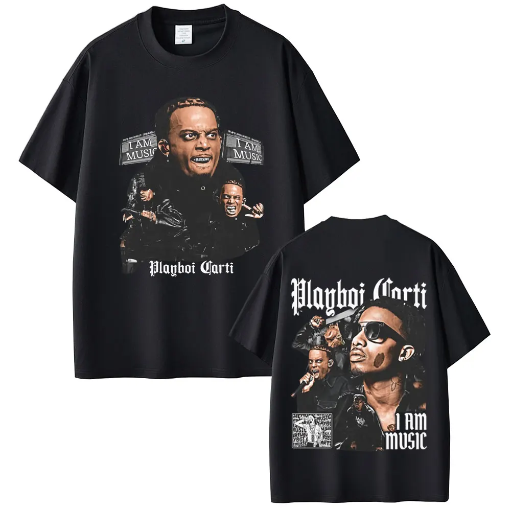 Rapper Playboi Carti I Am Music Graphic Tshirt Men Women Fashion Vintage Hip Hop T-shirt Summer Male Casual Soft Cotton T Shirts
Rapper Playboi Carti I Am Music Graphic Tshirt Men Women Fashion Vintage Hip Hop T-shirt Summer Male Casual Soft Cotton T Shirts