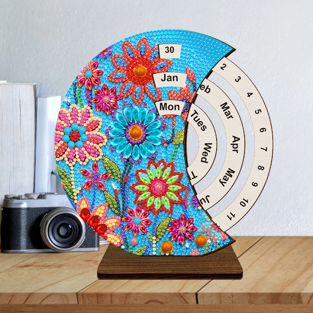 Wooden Special Shaped Colorful Pattern Diamond Painting Calendar Ornament Diamond Art Desktop Perpetual Calendar
Wooden Special Shaped Colorful Pattern Diamond Painting Calendar Ornament Diamond Art Desktop Perpetual Calendar