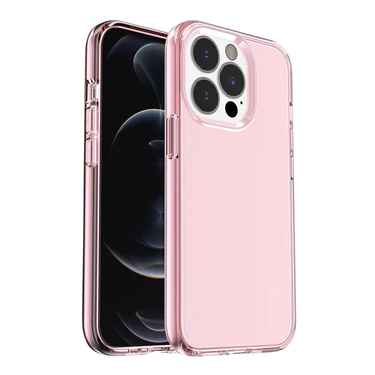 Transparent Anti-impact PC+TPU Phone Back Case for iPhone 13 Pro Max 6.7 inch - Pink
Transparent Anti-impact PC+TPU Phone Back Case for iPhone 13 Pro Max 6.7 inch - Pink