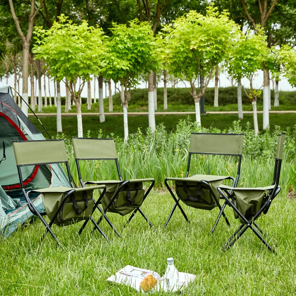 4-piece Folding Outdoor Chair with Storage Bag, Portable Chair for indoor, Outdoor Camping, Picnics and Fishing,Green
4-piece Folding Outdoor Chair with Storage Bag, Portable Chair for indoor, Outdoor Camping, Picnics and Fishing,Green
