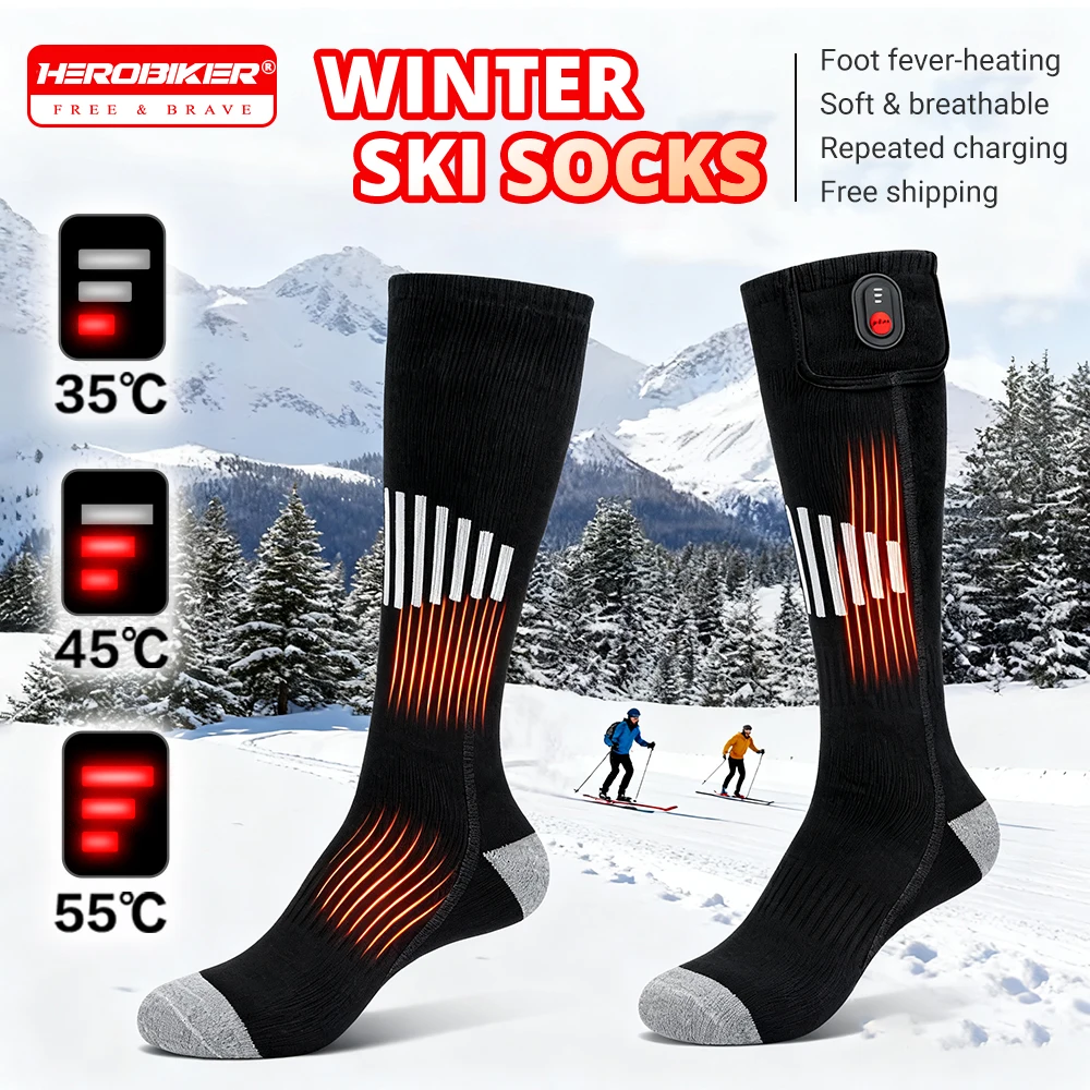 Rechargeable Heated Socks 5000mah Battery USB Powered Warm Heating Socks Men Women for Skiing Snowmobile Camping Hiking
Rechargeable Heated Socks 5000mah Battery USB Powered Warm Heating Socks Men Women for Skiing Snowmobile Camping Hiking