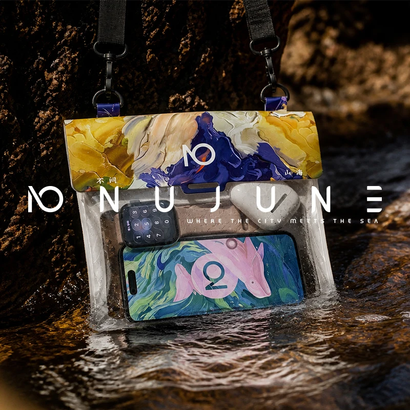 Nu-June New Mobile Phone Waterproof Bag Transparent under 6.8 Inches Neck Hanging Touchable Swimming Lanyard Cover Case
Nu-June New Mobile Phone Waterproof Bag Transparent under 6.8 Inches Neck Hanging Touchable Swimming Lanyard Cover Case