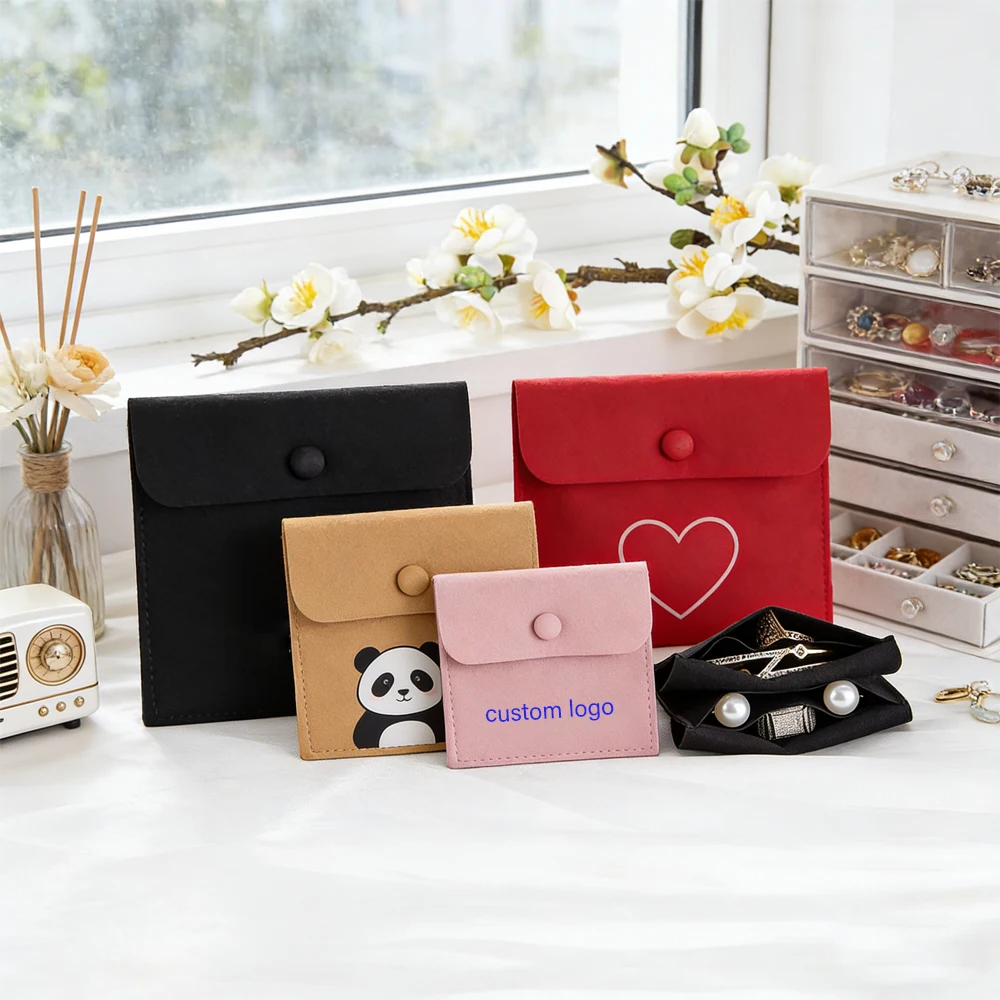 100pack Microfiber Jewelry Pouches Compartment Envelope Button Personalization Logo Design Portable Travel Necklaces Storage Bag
100pack Microfiber Jewelry Pouches Compartment Envelope Button Personalization Logo Design Portable Travel Necklaces Storage Bag