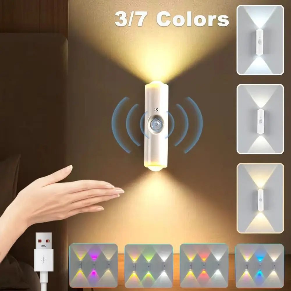 Wireless Sensor Night Light 3/7 Colors Changing Rechargeable LED Closet Light Magnetic Sticker USB Charging
Wireless Sensor Night Light 3/7 Colors Changing Rechargeable LED Closet Light Magnetic Sticker USB Charging