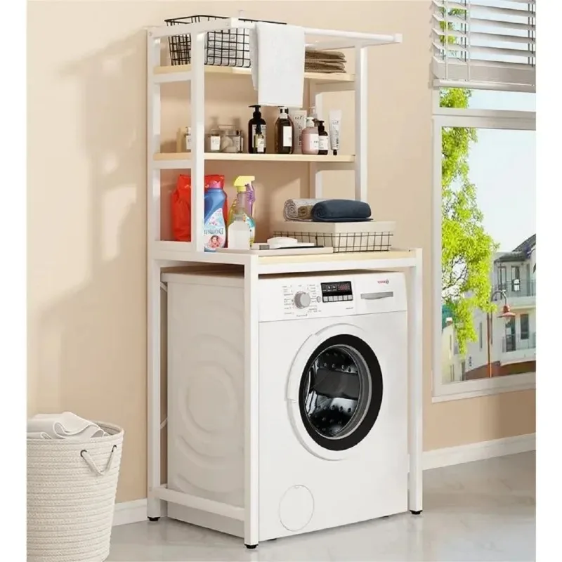 3 Tier Wooden Over The Washer and Dryer Storage Shelf Bathroom Shelf Washing Machine Storage Shelf for Bathroom Laundry Room
3 Tier Wooden Over The Washer and Dryer Storage Shelf Bathroom Shelf Washing Machine Storage Shelf for Bathroom Laundry Room