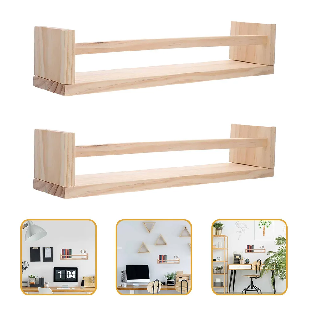 2Pcs Wall-Mounted Wooden Storage Shelf Floating Rack Home Organizer Bathroom Bedroom Kitchen Wall Holder Large Capacity
2Pcs Wall-Mounted Wooden Storage Shelf Floating Rack Home Organizer Bathroom Bedroom Kitchen Wall Holder Large Capacity