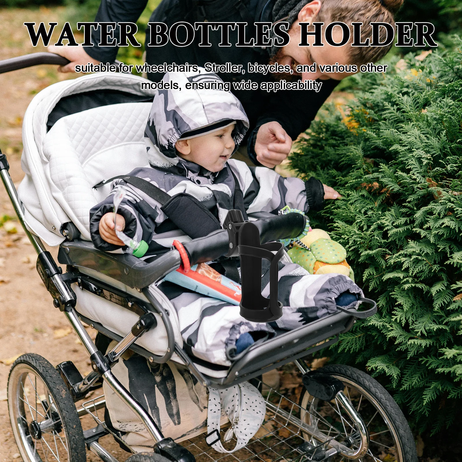 Wheelchair Cup Holder Attachment Black Clamp Style Universal Fit Stroller Walker Bicycle Drink Container Support
Wheelchair Cup Holder Attachment Black Clamp Style Universal Fit Stroller Walker Bicycle Drink Container Support