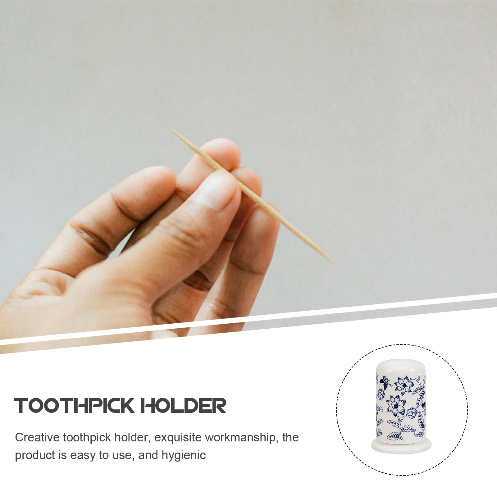 Ceramic Toothpick Holder with Lid Beautiful Home Decor Long Lasting Use for Counter Organizer Toothpick Holder
Ceramic Toothpick Holder with Lid Beautiful Home Decor Long Lasting Use for Counter Organizer Toothpick Holder