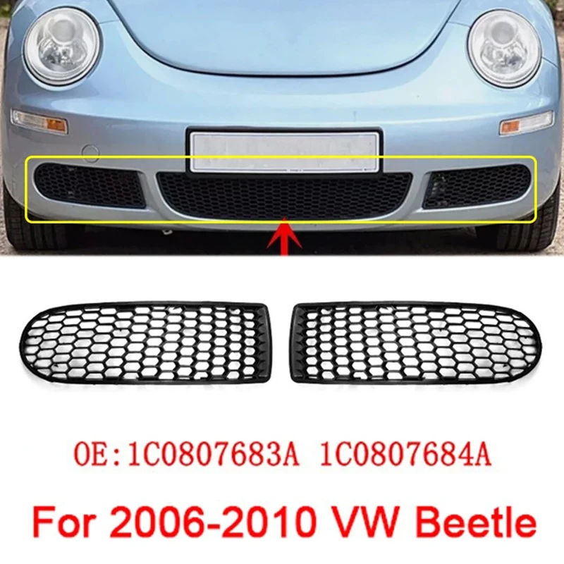 ABS Black Car Front Bumper Fog Light Cover Lower Bezels Grille for 2006-2010 VW Beetle 1C0807683A 1C0807684A
ABS Black Car Front Bumper Fog Light Cover Lower Bezels Grille for 2006-2010 VW Beetle 1C0807683A 1C0807684A