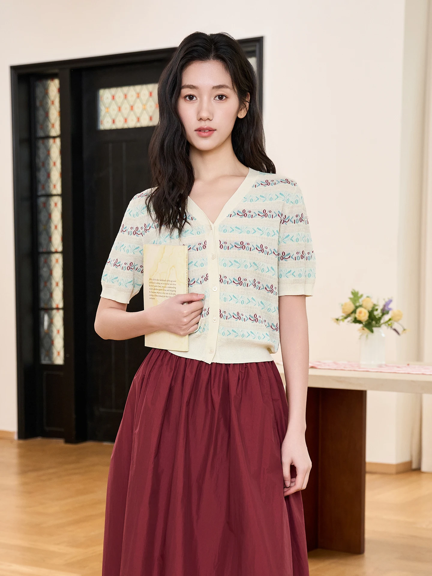 Fay-Fayee Women's Knitted Open Cardigan Double Color Tassel Hollow out Summer New Loose Gentle Style Cotton Blend Top
Fay-Fayee Women's Knitted Open Cardigan Double Color Tassel Hollow out Summer New Loose Gentle Style Cotton Blend Top