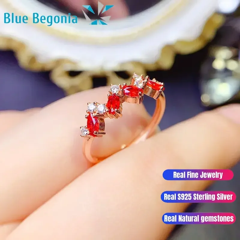 Natural Red Sapphire Ring Fine Jewelry for Women Anniversary Birthday Gift 925 Sterling Silver 2.5*5mm Gemstone
Natural Red Sapphire Ring Fine Jewelry for Women Anniversary Birthday Gift 925 Sterling Silver 2.5*5mm Gemstone