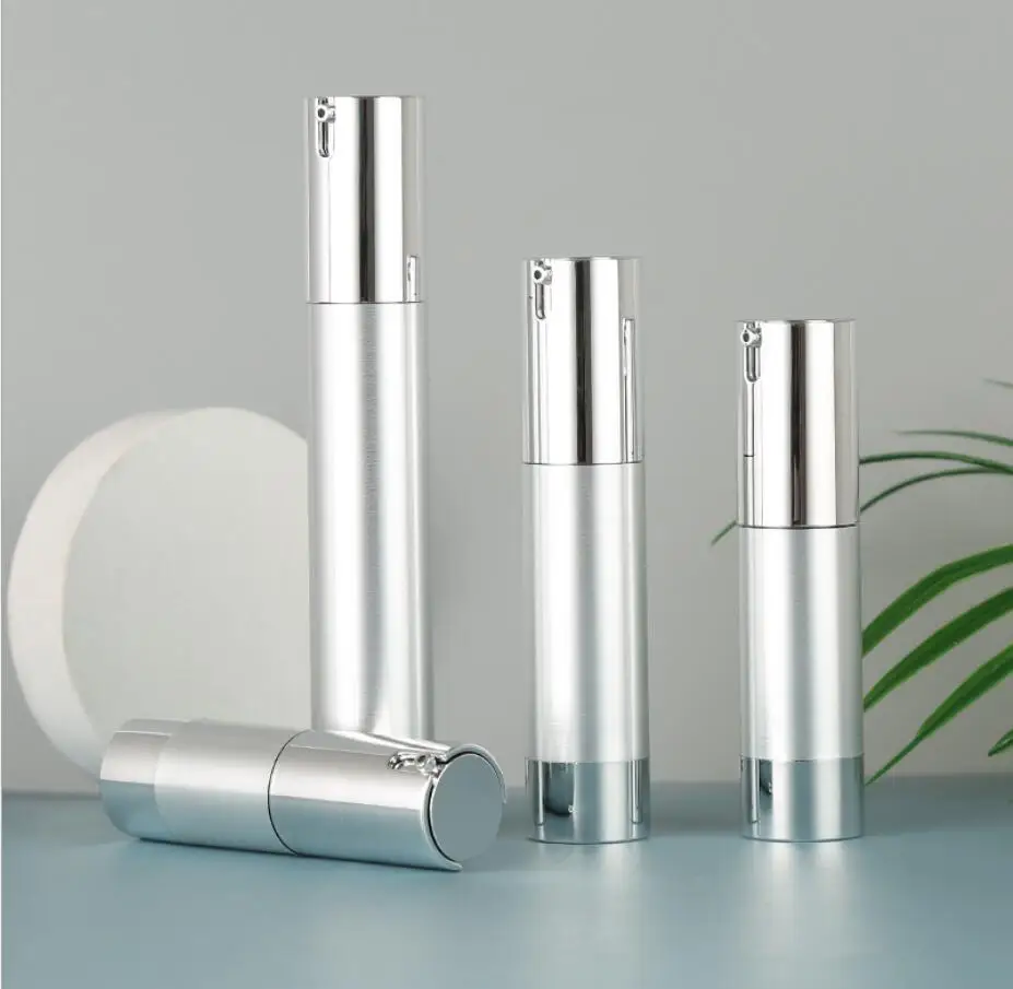 15ml slimsilver plastic airless pump bottle lotion emulsion serum liquid foundation whitening essence skin cosmetic packing
15ml slimsilver plastic airless pump bottle lotion emulsion serum liquid foundation whitening essence skin cosmetic packing