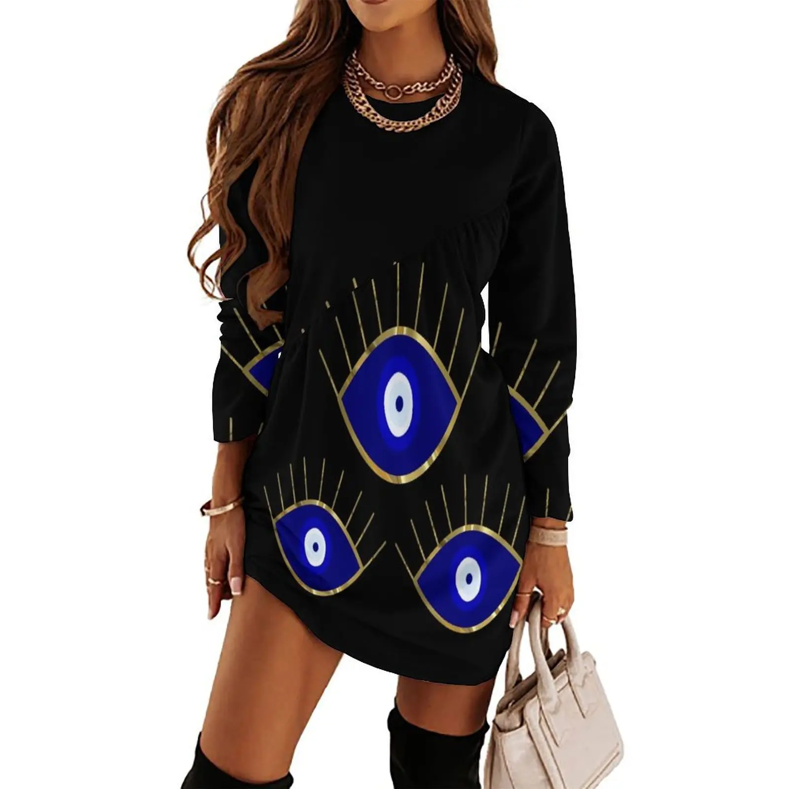 I See You Evil Eye Long Sleeved Dress women"s evening dresses 2024 Women"s dress clothing women summer 2024
I See You Evil Eye Long Sleeved Dress women"s evening dresses 2024 Women"s dress clothing women summer 2024