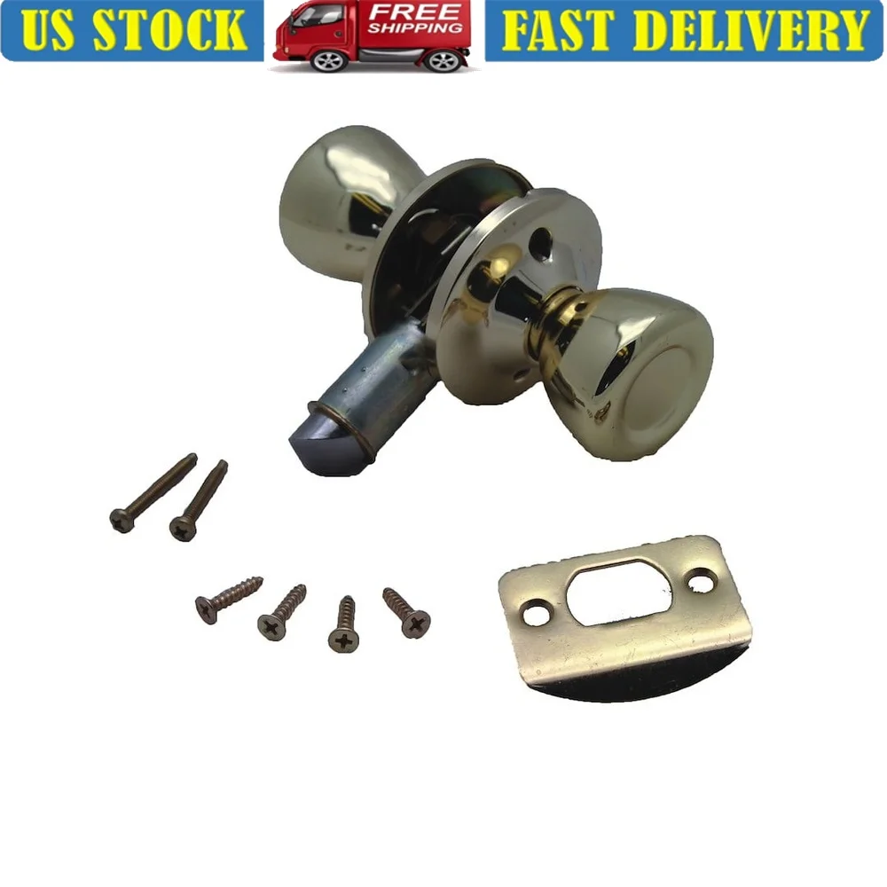 Ручка двери прохода, полированная латунь, внутренний замок, регулируемая задняя часть, 2-3/8, 2-3/4, аппаратные аксессуары, прочный дизайн для дома
Ручка двери прохода, полированная латунь, внутренний замок, регулируемая задняя часть, 2-3/8, 2-3/4, аппаратные аксессуары, прочный дизайн для дома