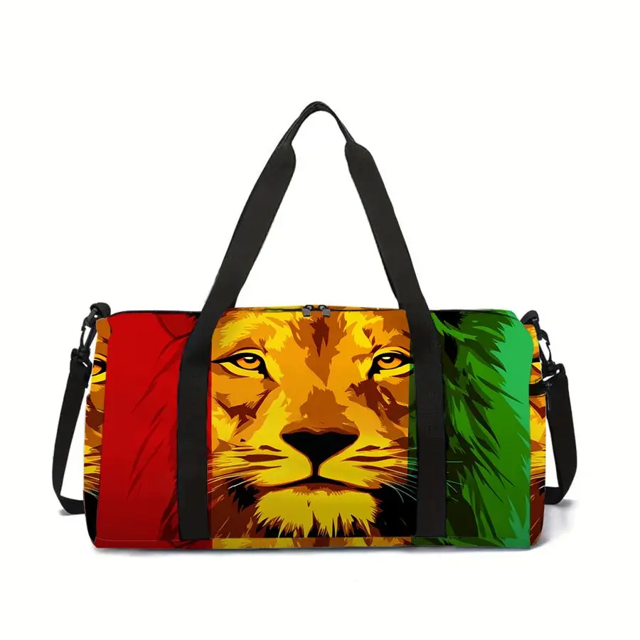 Lion Print Large Capacity Luggage Bag for Boy/Girl Best Gift 2D Cartoon Travel Duffels Outdoor Fitness Bag for Children
Lion Print Large Capacity Luggage Bag for Boy/Girl Best Gift 2D Cartoon Travel Duffels Outdoor Fitness Bag for Children