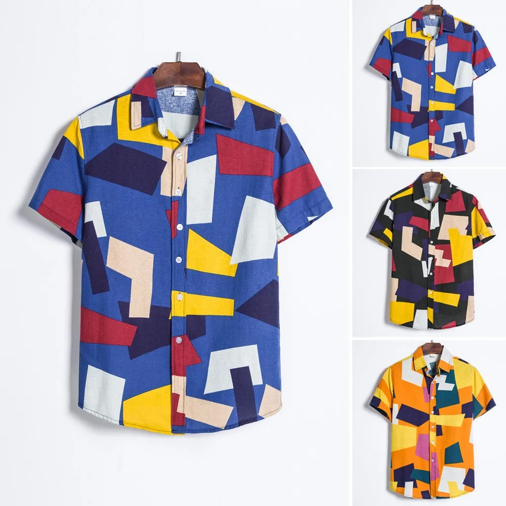 Blouse Sleeve Short T-shirt Mens Printed Casual Cotton Shirt Men Shirts Ethnic Business Party 3D Print Camisa
Blouse Sleeve Short T-shirt Mens Printed Casual Cotton Shirt Men Shirts Ethnic Business Party 3D Print Camisa