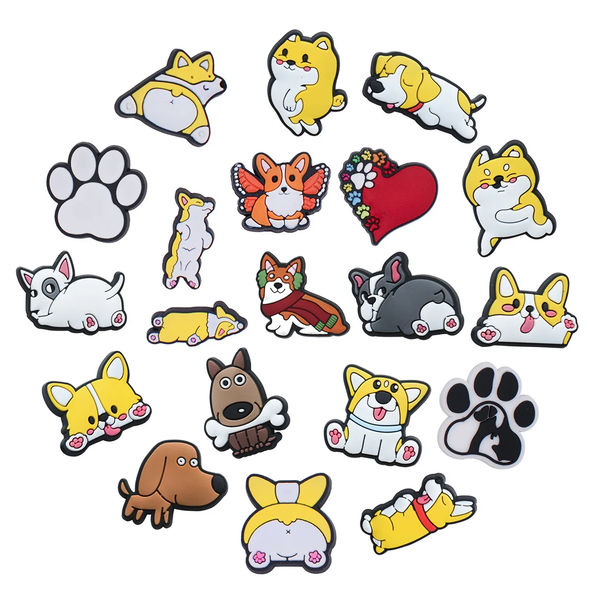 Corgi Dog Shoe Charms for Crocs Accessories Sandals Women Clogs Pins Men Badges Kids Jeans Boy Girls Decorations Buckle Shoes
Corgi Dog Shoe Charms for Crocs Accessories Sandals Women Clogs Pins Men Badges Kids Jeans Boy Girls Decorations Buckle Shoes