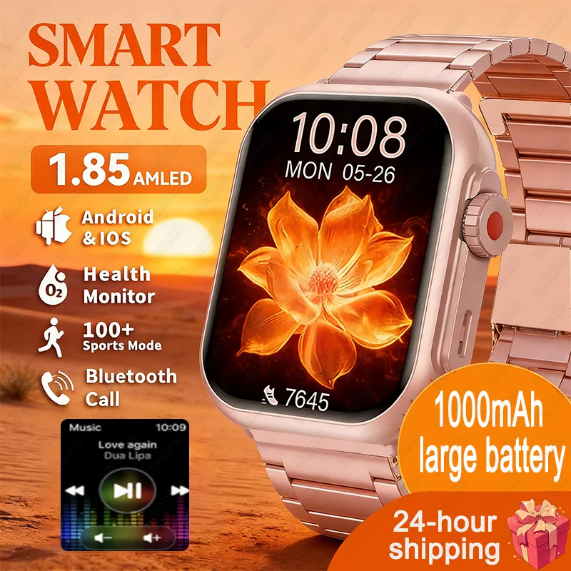 2026 модные женские часы Ultra2 SE умные часы 1000 мАч 1,85 "AMOLED полный сенсорный экран BT Call Smartwatch для Android IOS Ladie
2026 модные женские часы Ultra2 SE умные часы 1000 мАч 1,85 "AMOLED полный сенсорный экран BT Call Smartwatch для Android IOS Ladie