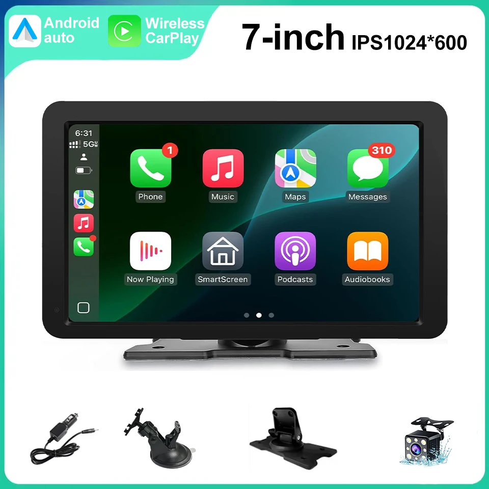 Universal Portable IPS 7inches android auto Apple CarPlay Car Radio Video Mp5 Wireless Carplay Screen for IOS Android
Universal Portable IPS 7inches android auto Apple CarPlay Car Radio Video Mp5 Wireless Carplay Screen for IOS Android