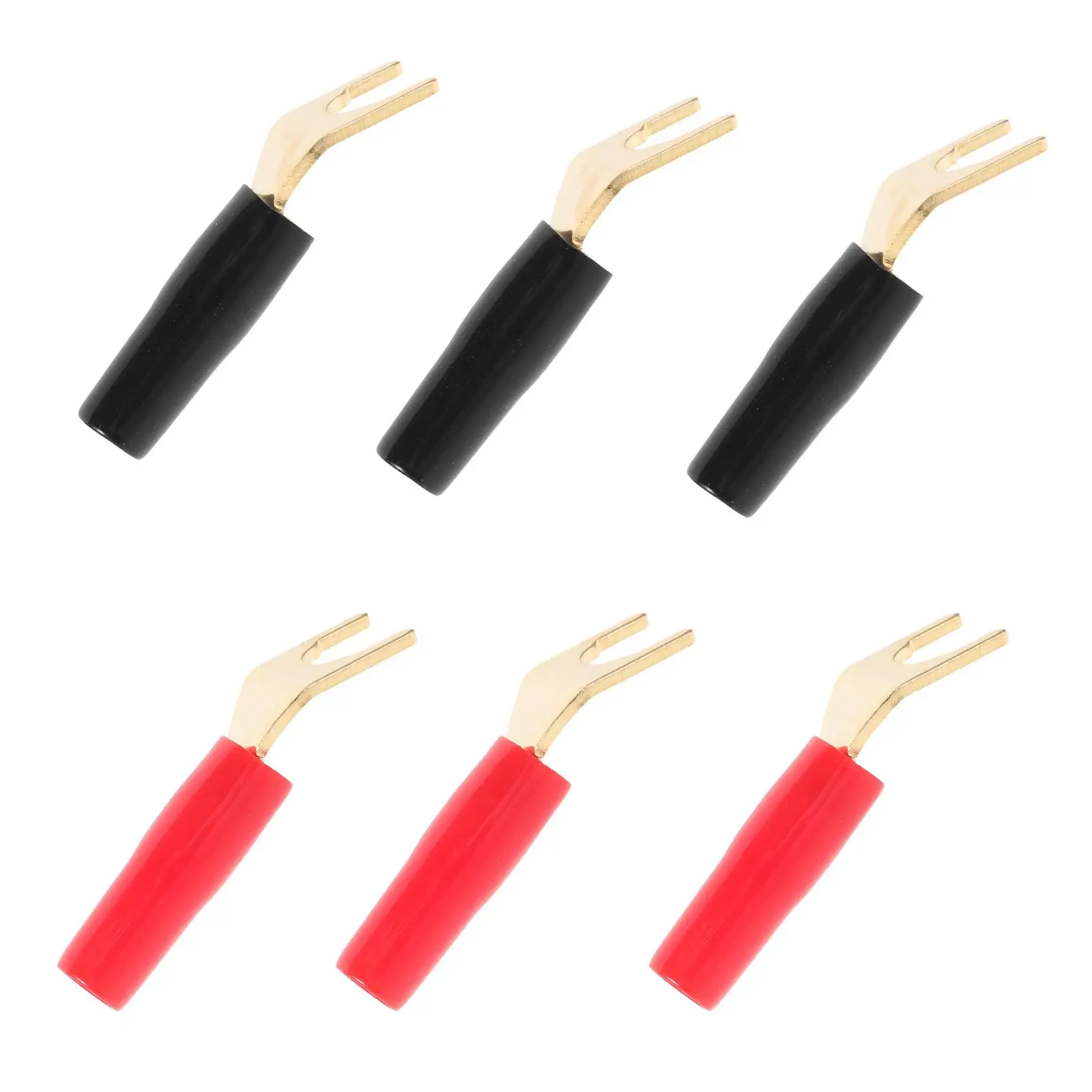 6pcs -plated Copper Speaker Y -shaped Banana Plug Adapter Cable Connector Red Black DIY Audio Equipment
6pcs -plated Copper Speaker Y -shaped Banana Plug Adapter Cable Connector Red Black DIY Audio Equipment