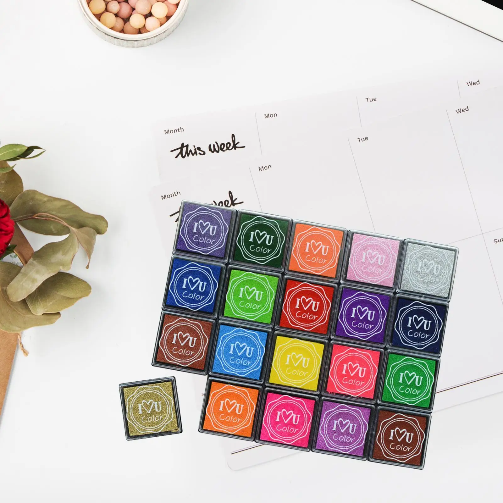 20Pcs Craft Ink Pads Fingerprint DIY Craft Paper Painting Card Making Birthday Gift Wedding Party Finger Stamp Colorful Ink Pads
20Pcs Craft Ink Pads Fingerprint DIY Craft Paper Painting Card Making Birthday Gift Wedding Party Finger Stamp Colorful Ink Pads