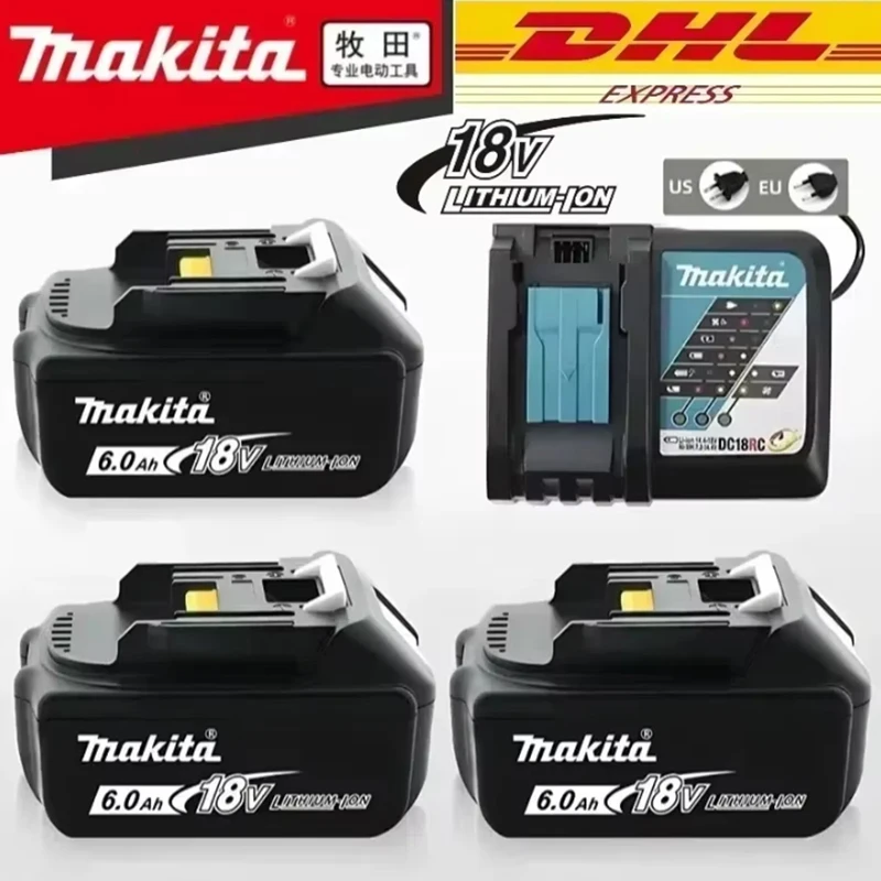 Makita 18V 6.0Ah Lithium Battery BL1860B BL1830B DC18RC Charger Kit New LED Indicator 5.0Ah Li-ion High Capacity Rechargeable
Makita 18V 6.0Ah Lithium Battery BL1860B BL1830B DC18RC Charger Kit New LED Indicator 5.0Ah Li-ion High Capacity Rechargeable