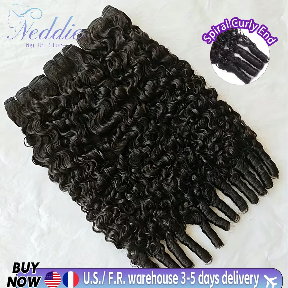 Burmese Curly Human Hair Bundles With Spiral Curly End 1/3 Bundles Raw Hair Extensions Natural Black Brazilian Remy Weave Extensions
Burmese Curly Human Hair Bundles With Spiral Curly End 1/3 Bundles Raw Hair Extensions Natural Black Brazilian Remy Weave Extensions