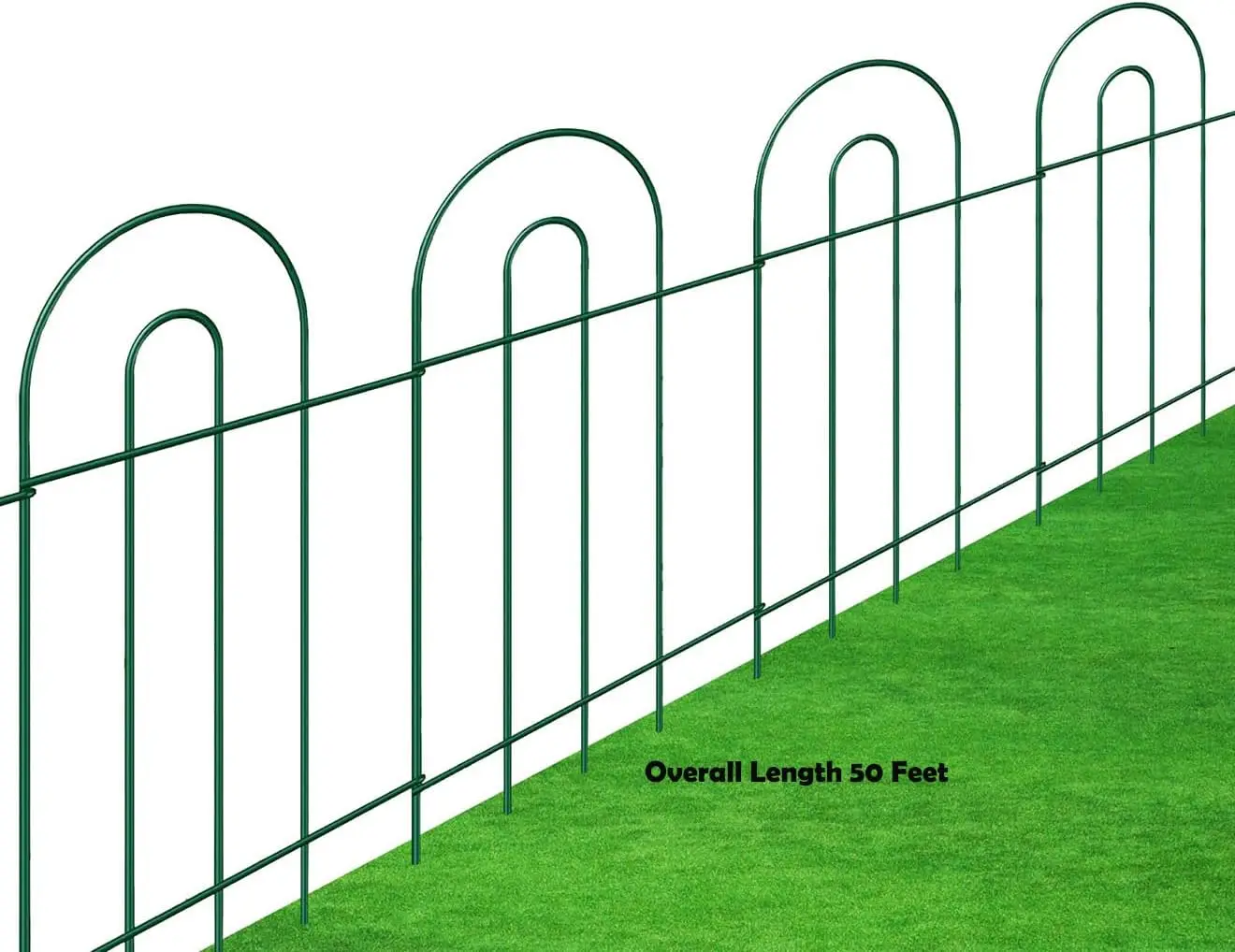 5 Pack 32 Inch x 10 Feet, Total Length 50 Feet Garden Border Folding Fence for Lawn and Yard, Includes 35 Panels
5 Pack 32 Inch x 10 Feet, Total Length 50 Feet Garden Border Folding Fence for Lawn and Yard, Includes 35 Panels