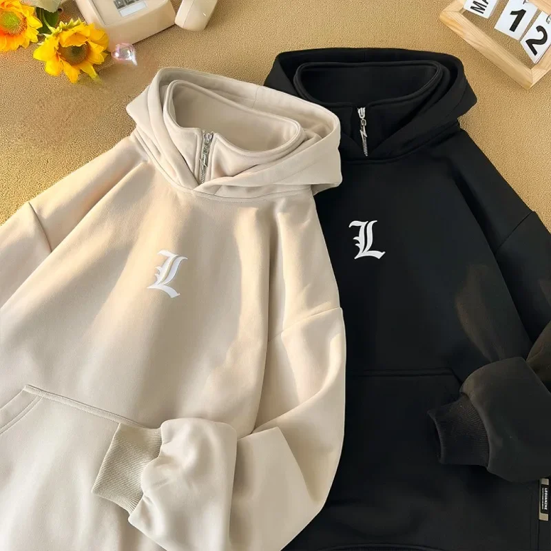 2025 Spring Half Zip Large Size Hooded Sweatshirts Korean Men's Pullover Hoodie Trendy Print Gothic Unisex Hoodies
2025 Spring Half Zip Large Size Hooded Sweatshirts Korean Men's Pullover Hoodie Trendy Print Gothic Unisex Hoodies