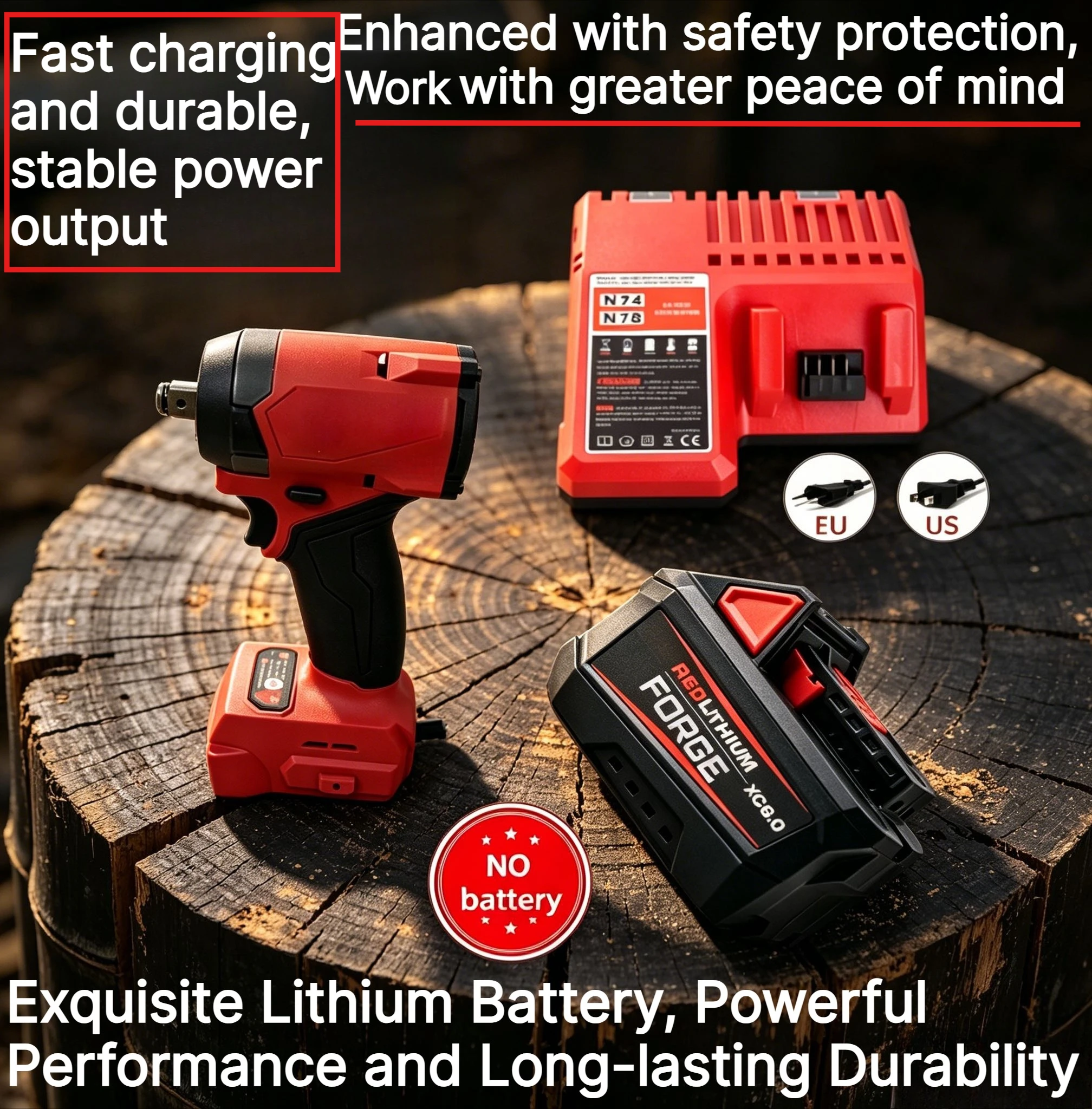 For Milwaukee M18 6.0Ah Lithium Battery, built with thermal circulation structure, fast dissipate heat during long time working.
For Milwaukee M18 6.0Ah Lithium Battery, built with thermal circulation structure, fast dissipate heat during long time working.