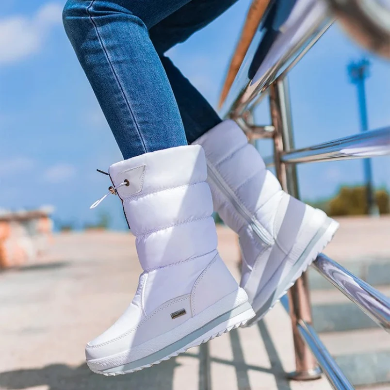 2025 женские зимние зимние ботинки на меховой подкладке, уличные непромокаемые теплые ботинки, модная зимняя обувь, удобная до середины икры 
2025 женские зимние зимние ботинки на меховой подкладке, уличные непромокаемые теплые ботинки, модная зимняя обувь, удобная до середины икры