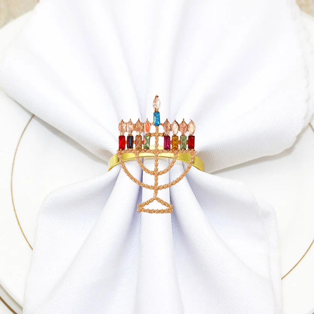2Pcs Menorah Rings Zinc Hotel Serviette Buckle Alloy Decorative Serviette Buckle Reusable Tablecloth Accessories
2Pcs Menorah Rings Zinc Hotel Serviette Buckle Alloy Decorative Serviette Buckle Reusable Tablecloth Accessories