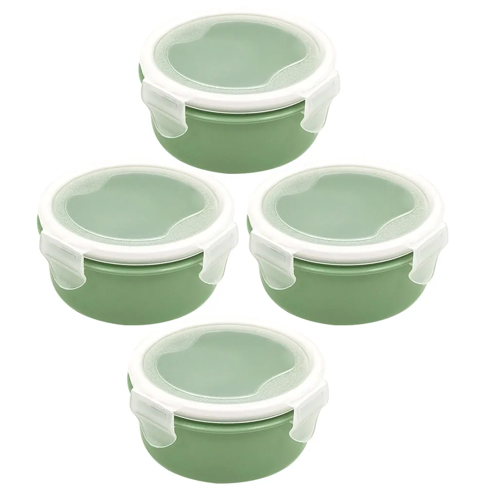 4 Pcs Circular Mini Fridge Sealing Food Boxes Plastic Storage Keep Fresh Reusable Kitchen Lunch Outdoor Camping Picnics Soup 
4 Pcs Circular Mini Fridge Sealing Food Boxes Plastic Storage Keep Fresh Reusable Kitchen Lunch Outdoor Camping Picnics Soup