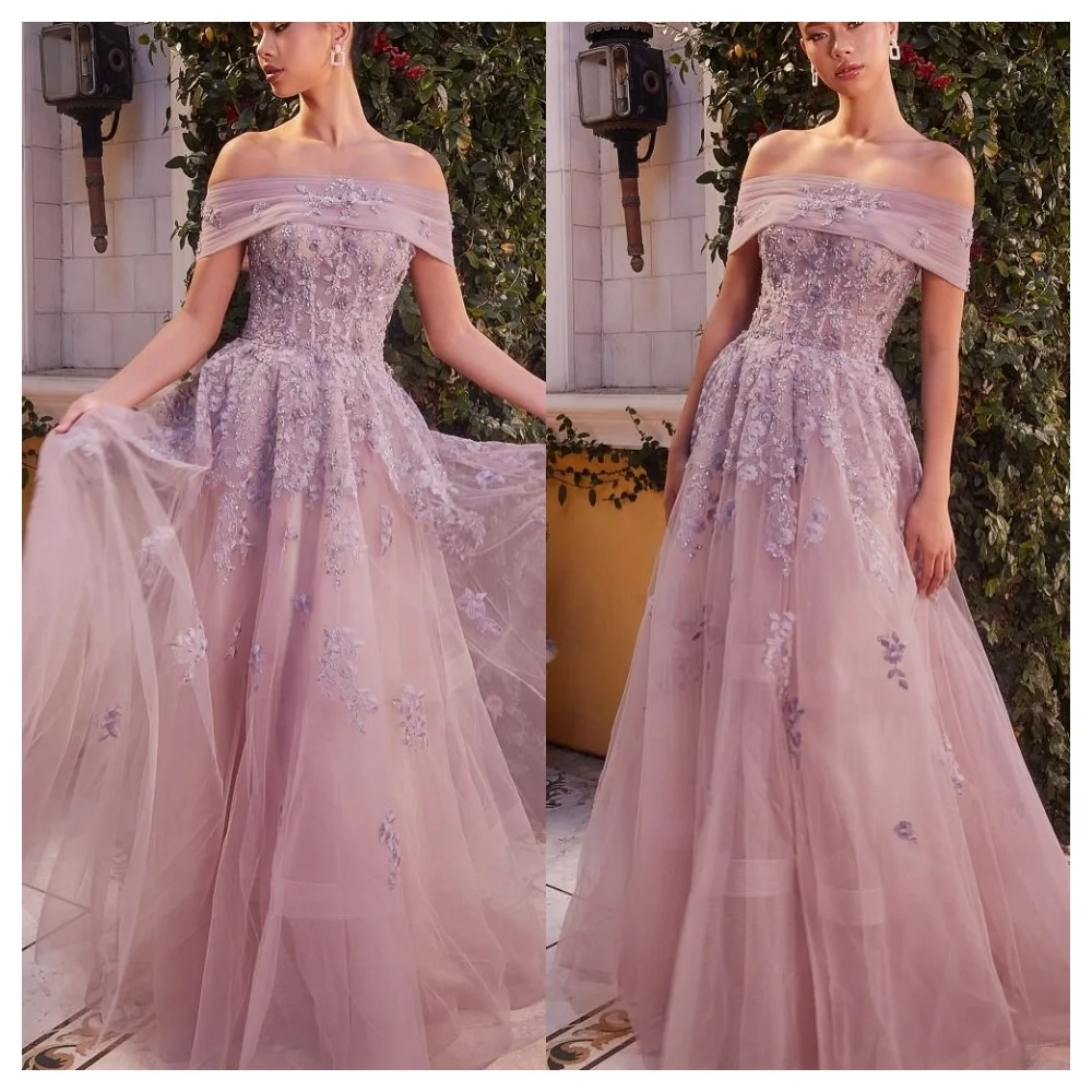 Customized Exquisite Pink Tulle Evening Dress Fashion Boat Neck Off the Shoulder Sleeveless Party Dress Delicate Celebrity Gowns
Customized Exquisite Pink Tulle Evening Dress Fashion Boat Neck Off the Shoulder Sleeveless Party Dress Delicate Celebrity Gowns
