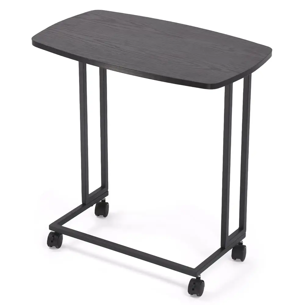 C Shape End Tables,Tv Tray Couch Table With Removable Wheels,Metal Movable Sofa Side Table For Living Room,Bedroom,Black
C Shape End Tables,Tv Tray Couch Table With Removable Wheels,Metal Movable Sofa Side Table For Living Room,Bedroom,Black